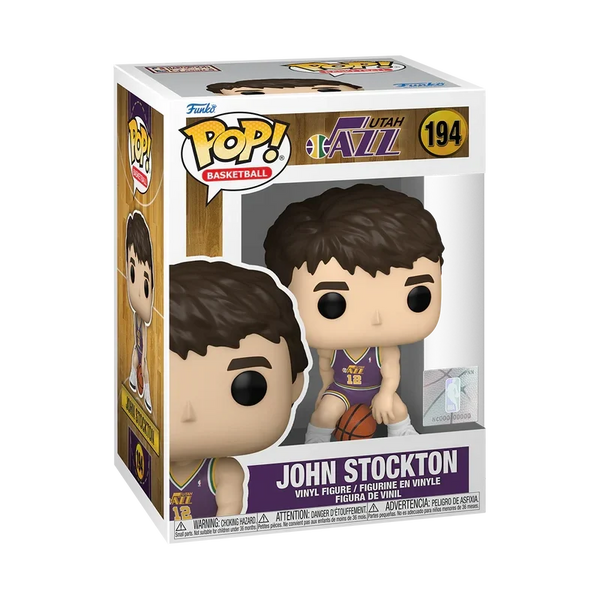 Funko Pop! NBA Utah Jazz: John Stockton #194 with retail box