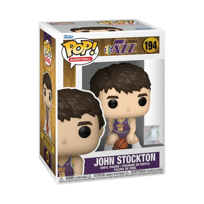 Funko Pop! NBA Utah Jazz: John Stockton #194 with retail box