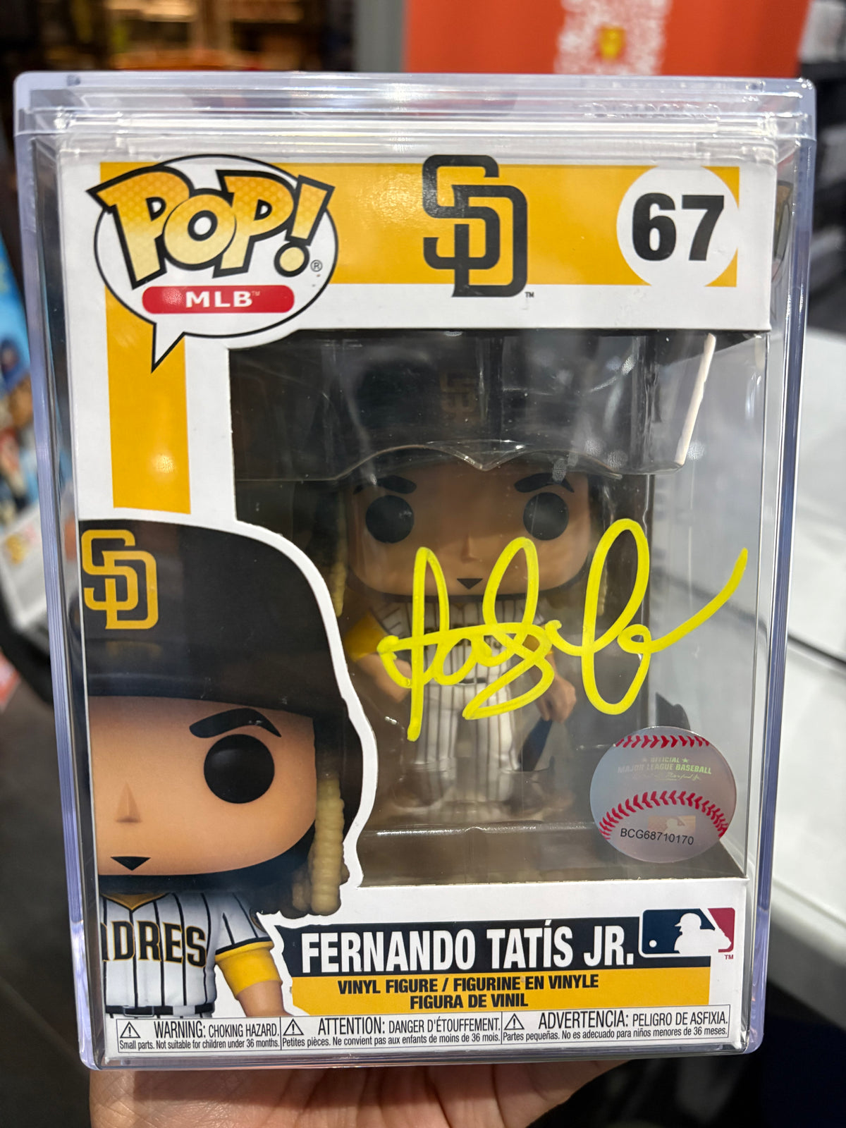 Funko Pop! Fernando Tatis Jr. (Signed by Fernando Tatis Jr. - COA) #67