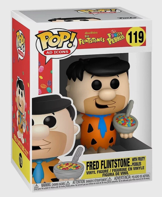 Funko Pop! Ad Icons The Flintstones Post Fruity Pebbles Fred Flintstone #119