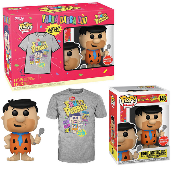 Funko Tees Size L - Fred Flintstone with spoon (GameStop Exclusive) #146 not sealed