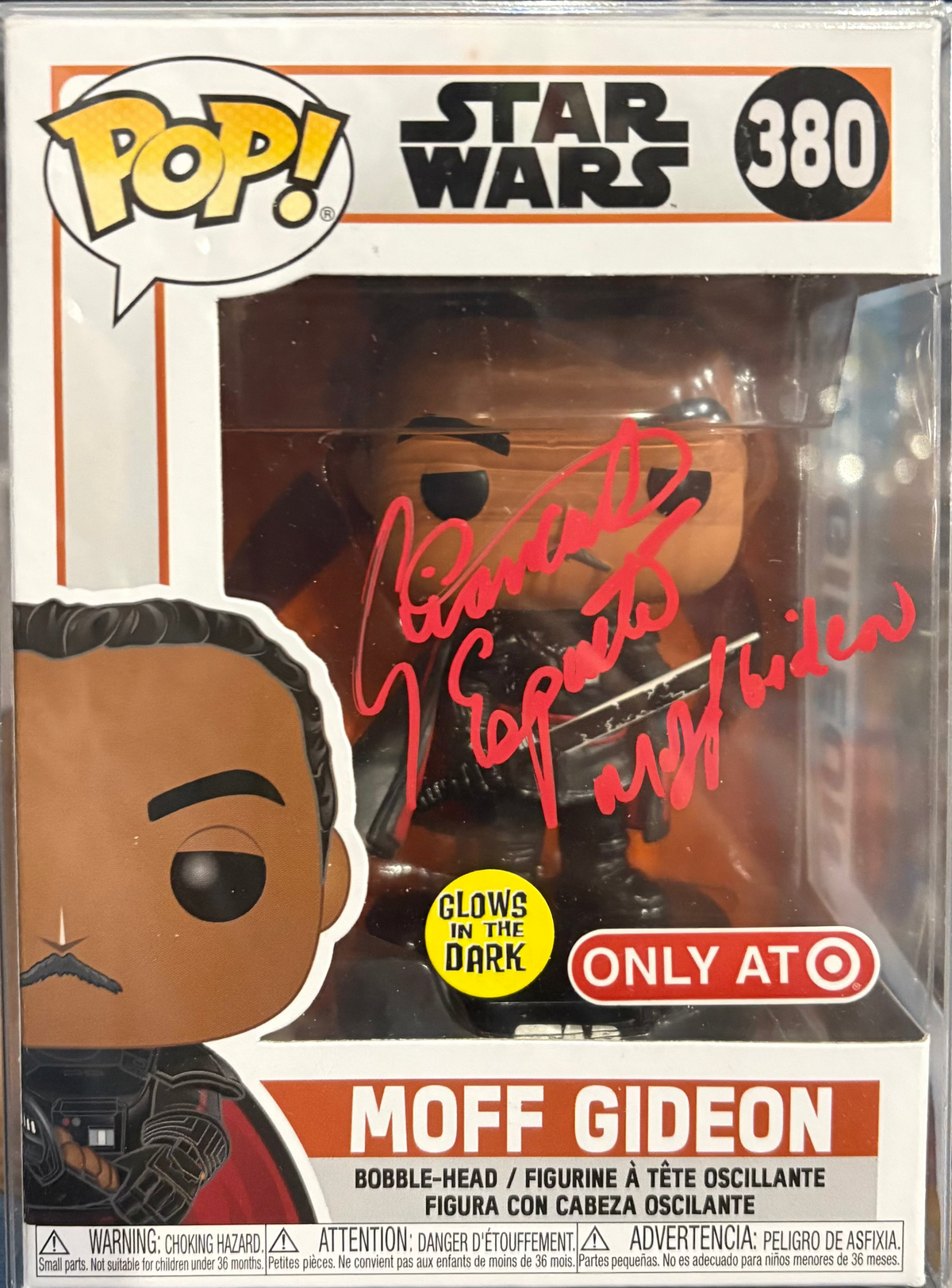 Funko Pop! Moff Gideon (Glows - Target Exclusive) [Signed by Giancarlo Esposito - NO COA] #380