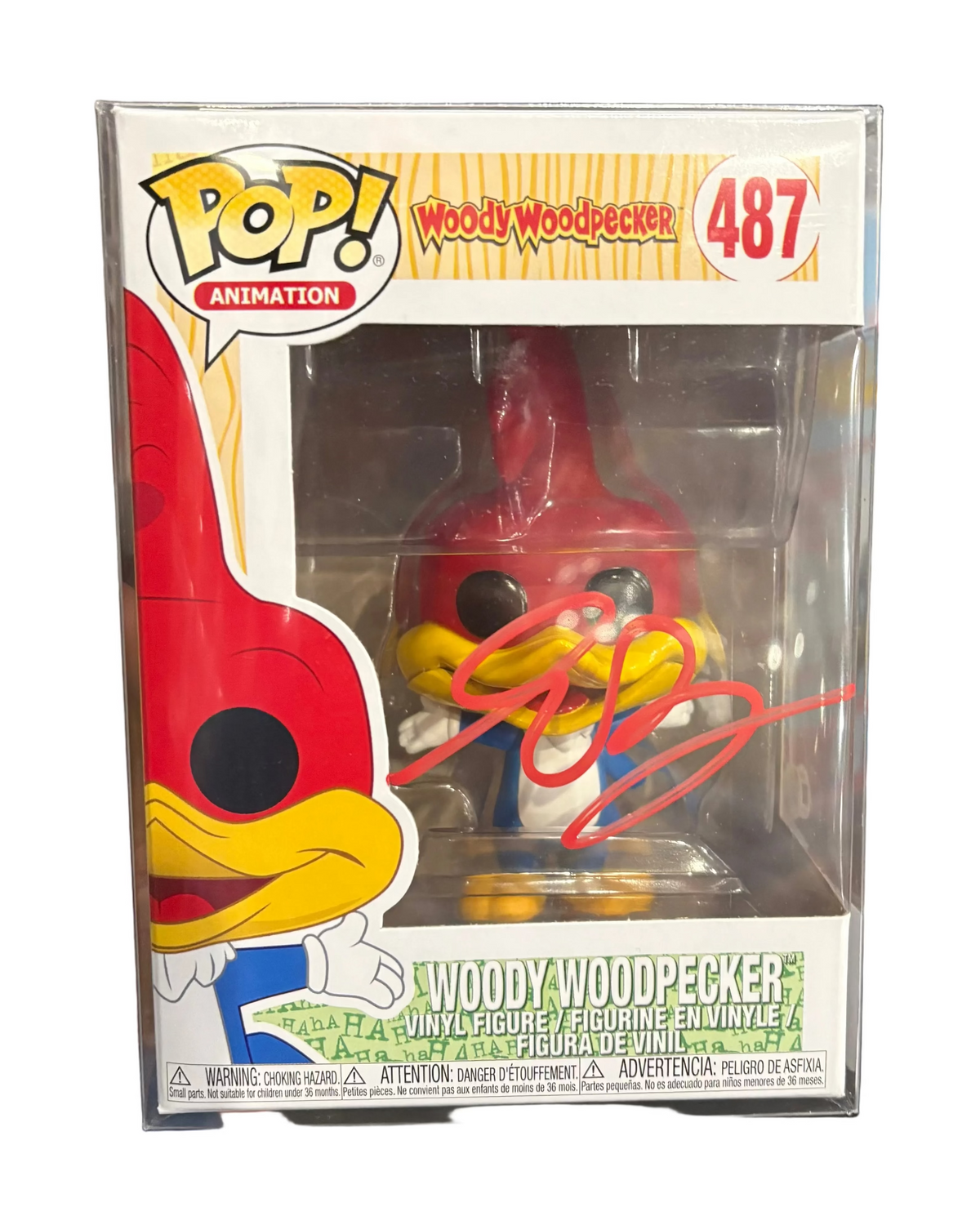 Funko Pop! Woody Woodpecker (Signed by Eric Bauza - COA) #487
