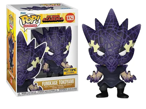 Pop! Animation My Hero Academia Vinyl Figure Fumikage Tokoyami #1329 Hot Topic Exclusive