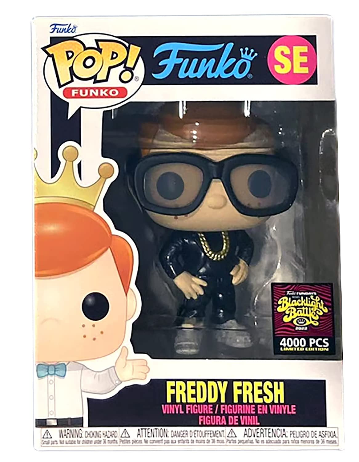 Funko Pop! Freddy Funko Freddy Fresh Blacklight Battle 4000 Pieces Limited Edition boxed figure
