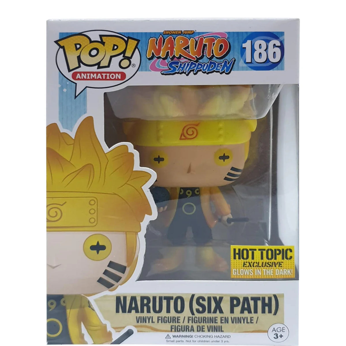 Funko Pop! Naruto Shippuden: Naruto (Six Path) [Hot Topic Exclusive - Glows] #186 (First Wave)