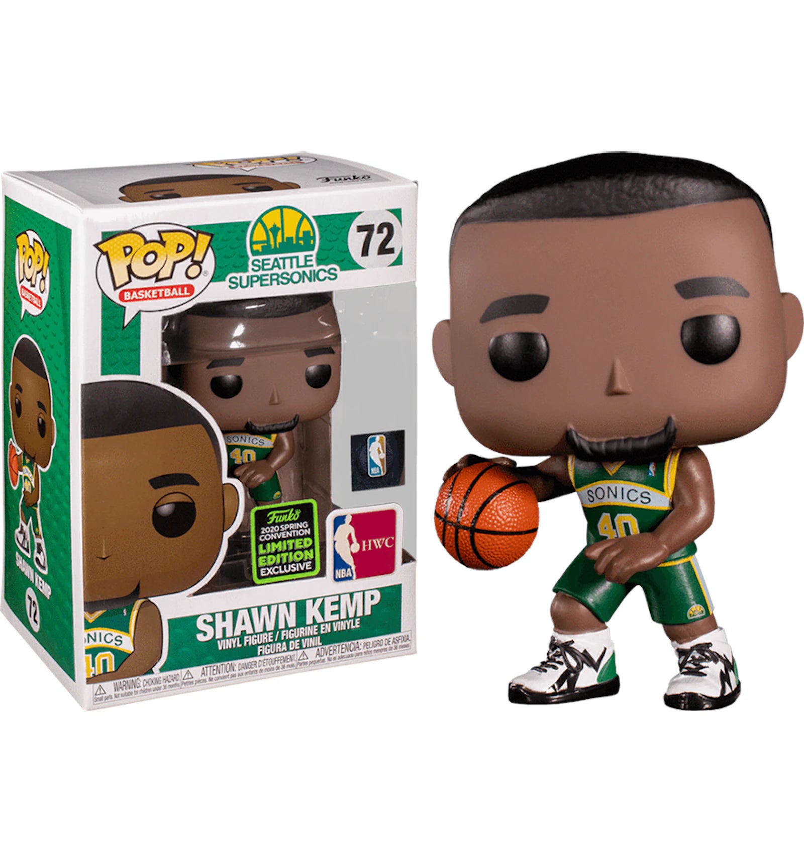 Funko Pop Shawn Kemp 2020 Spring Convention Limited Edition number 72