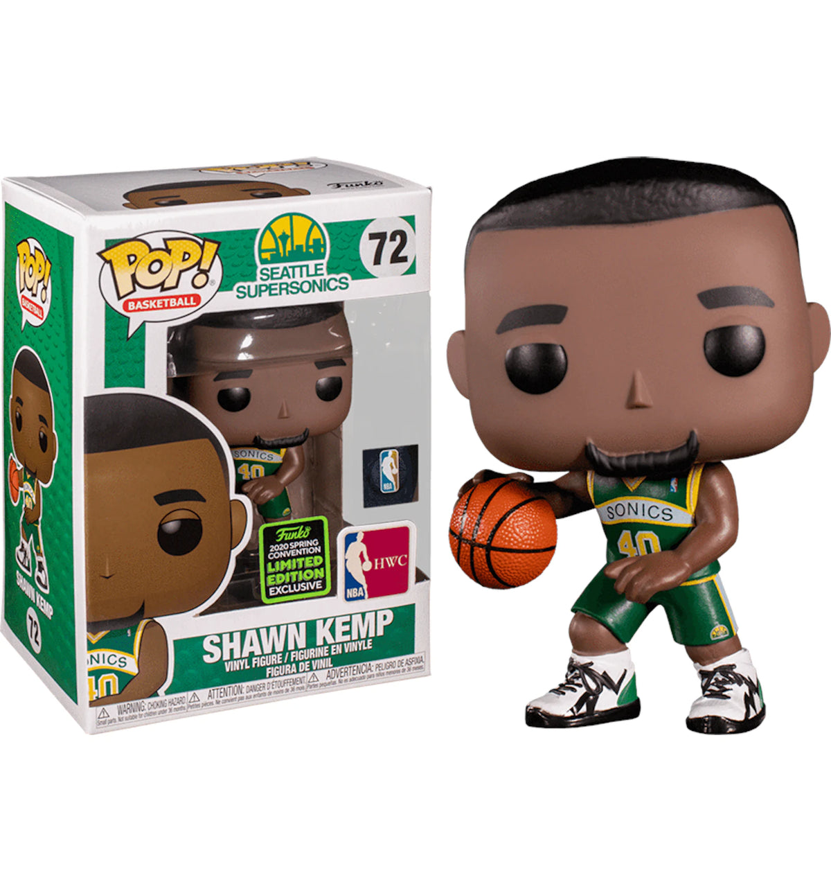 Funko Pop Shawn Kemp 2020 Spring Convention Limited Edition number 72