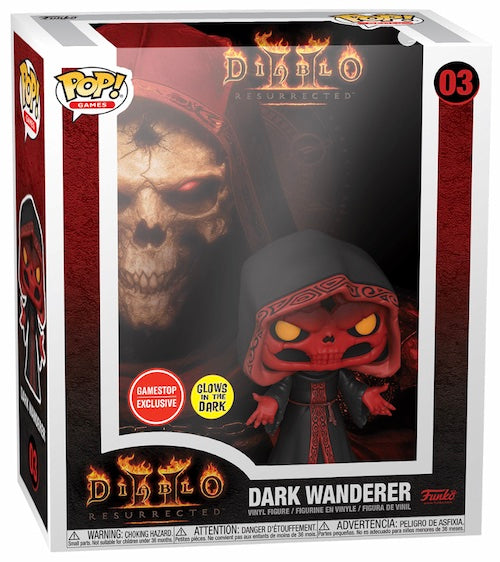 Funko Pop! Diablo II: Resurrected Dark Wanderer Glow GameStop Exclusive #03 in box