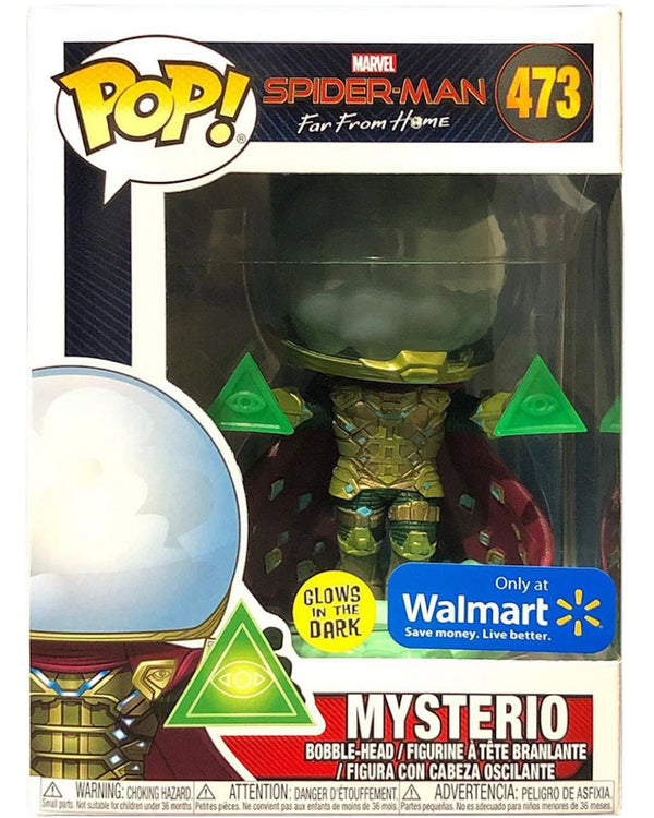 Funko Pop Marvel Spider-Man Far From Home Mysterio glow 473 Walmart exclusive boxed
