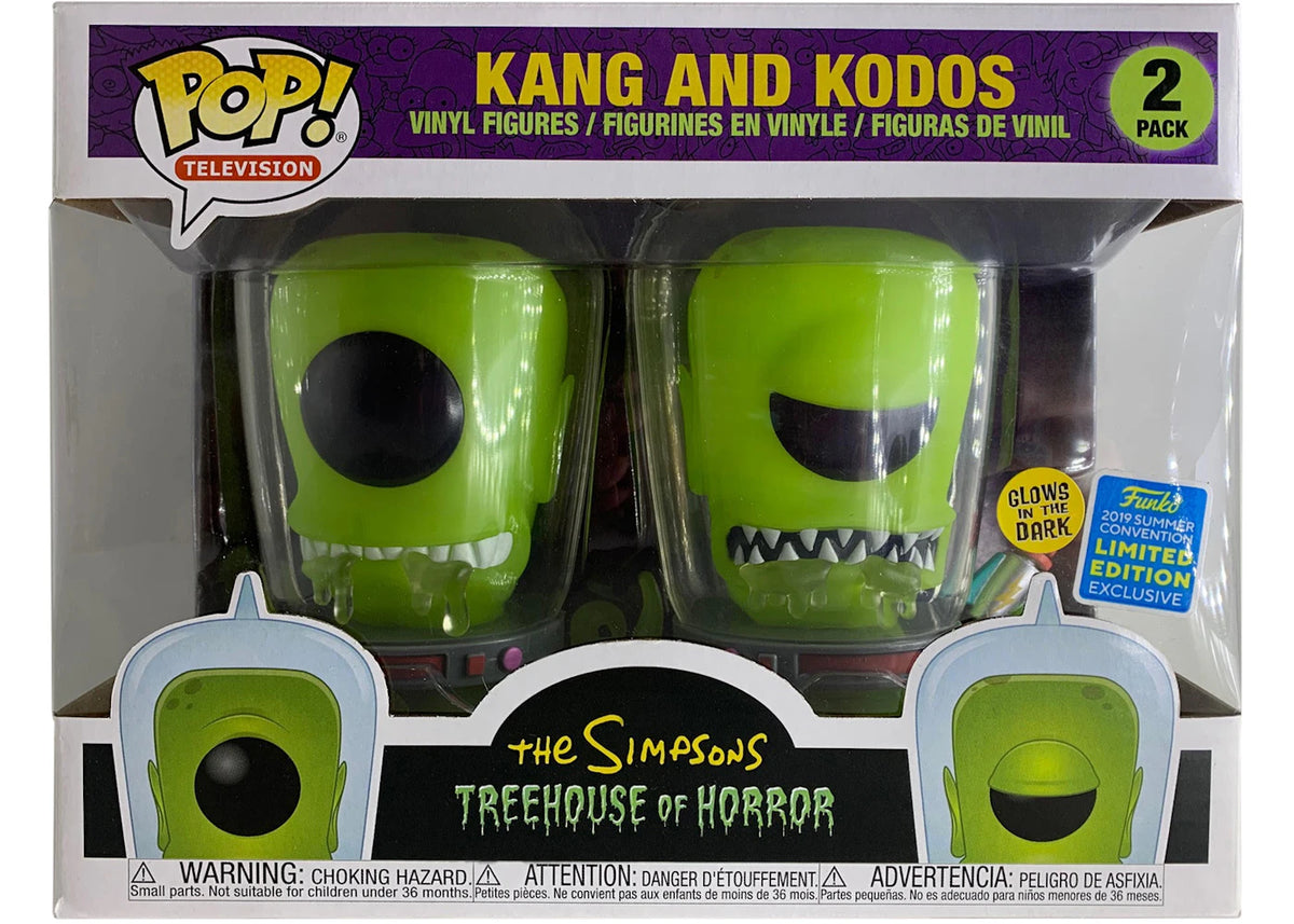 Funko Pop! Kang and Kodos (Glows - 2019 Summer Convention) [2-Pack]