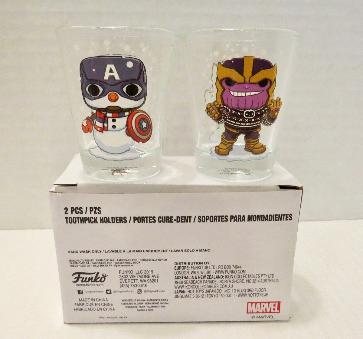 Funko Toothpick Holders (Captain America & Thanos) [2-PCS]