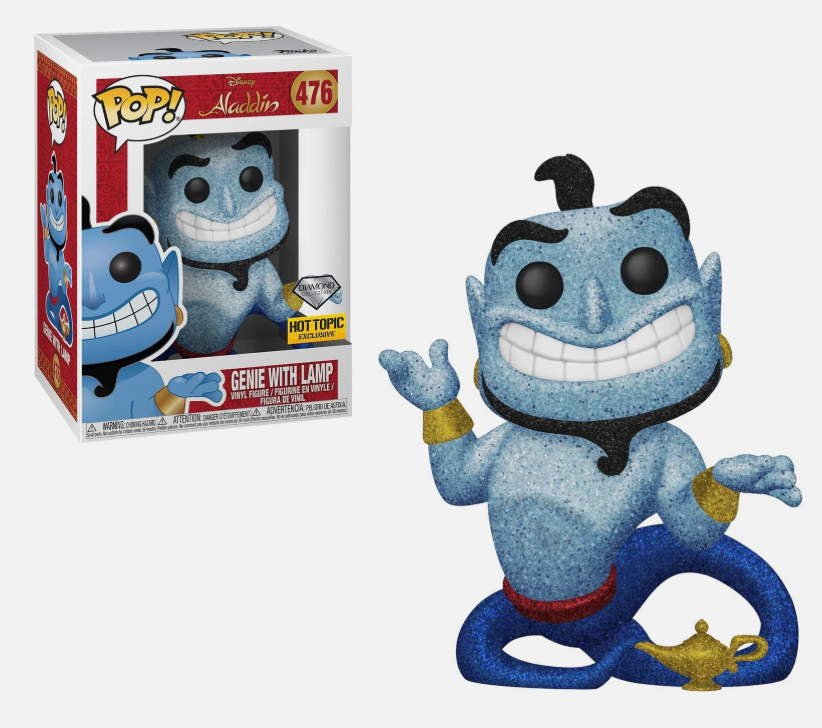 Funko PoP! Aladdin Genie With Lamp #476 Vaulted Hot Topic Diamond Collection