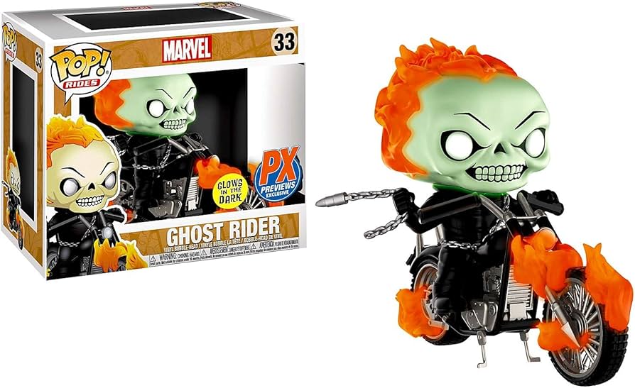 Funko Pop! Ghost Rider (Glows in the Dark) [Px Exclusive] #33