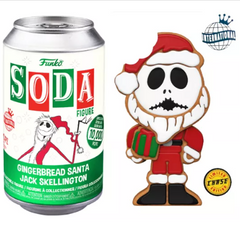 Funko Soda The Nightmare Before Christmas [Disney] Santa Jack Gingerbread (Green Can) – Chase!