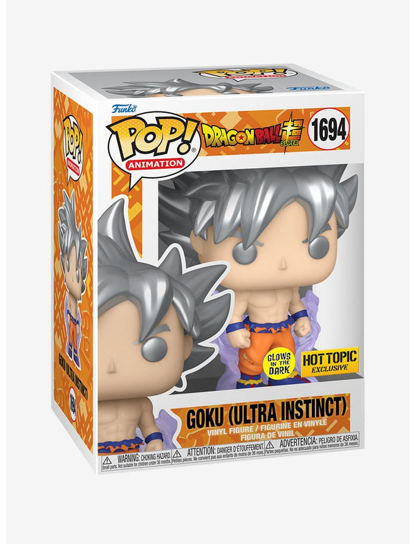 Funko Pop! Dragon Ball Super: Goku (Ultra Instinct) (Glows in the Dark) (Hot Topic Exclusive) #1694
