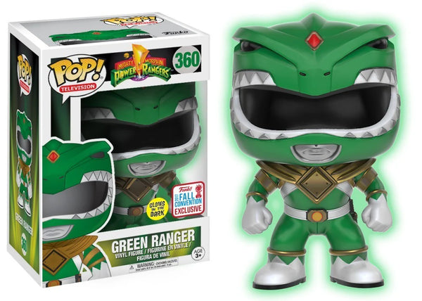 Funko Pop! Power Rangers: Green Ranger (Glows) [2017 Fall Convention] #360