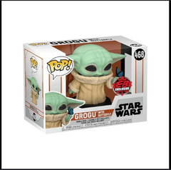 Grogu with Butterfly Funko Pop! Vinyl #468 Star Wars The Mandalorian Baby Yoda EB GAMES EXL