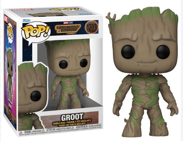 Funko Pop! Guardians of the Galaxy Vol. 3: Groot #1203 in retail box