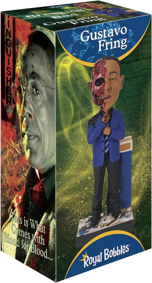 Royal Bobbles Breaking Bad: Gus Fring Face Off Collectible Bobblehead Statue (minor box damage)