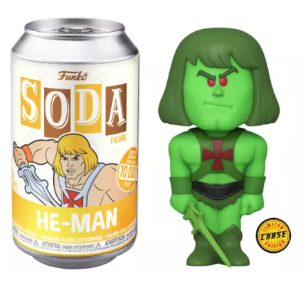 Funko Soda Masters of the Universe He-Man (Yellow Can) – Chase Variant