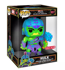 Funko Pop Jumbo Marvel Thor Ragnarok Hulk Black Light Target Exclusive number 907 boxed