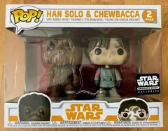 Funko Pop! Star wars 2 Pack Han Solo and Chewbacca Smuggler's Bounty