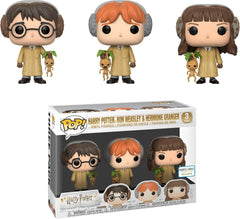 Funko Pop! Harry Potter: Harry Potter, Ron Weasley and Hermione Granger (Barnes & Noble Exclusive) [3-Pack] (minor water damage)