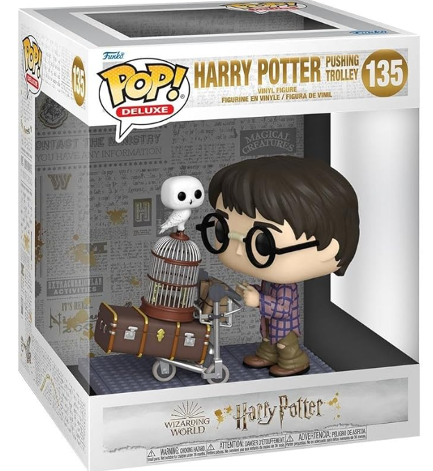 Funko Pop! Deluxe: Harry Potter 20th Anniversary - Harry Pushing Trolley Multicolor 57360