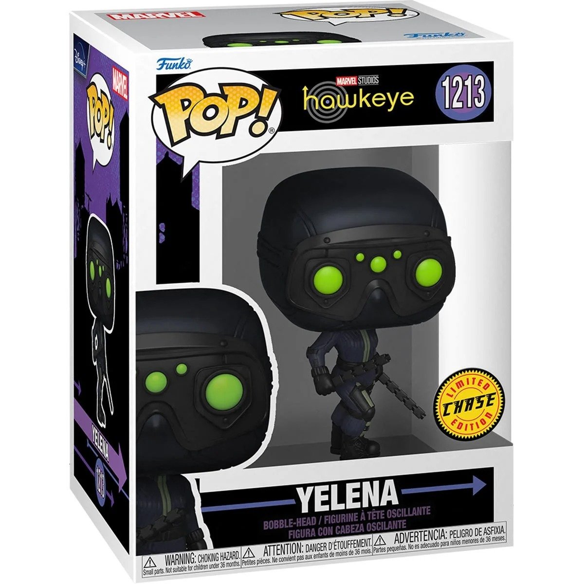 Funko Pop Hawkeye Yelena Chase 1213 boxed