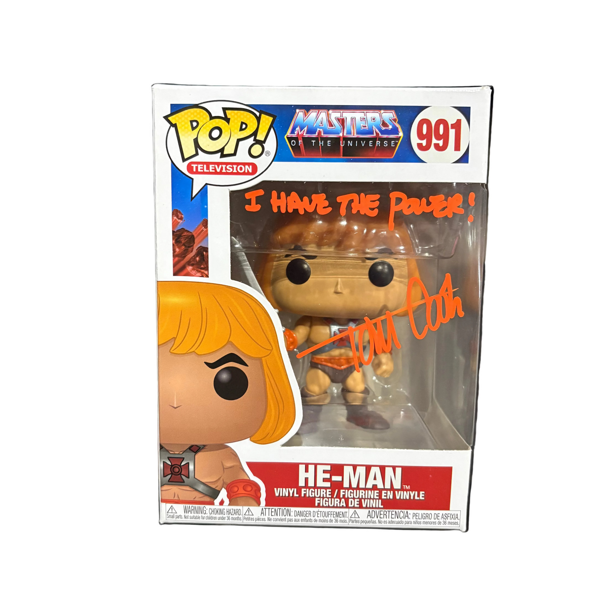 Funko Pop! Masters of the Universe: He-Man (Signed by Tom Cook - NO COA) #991