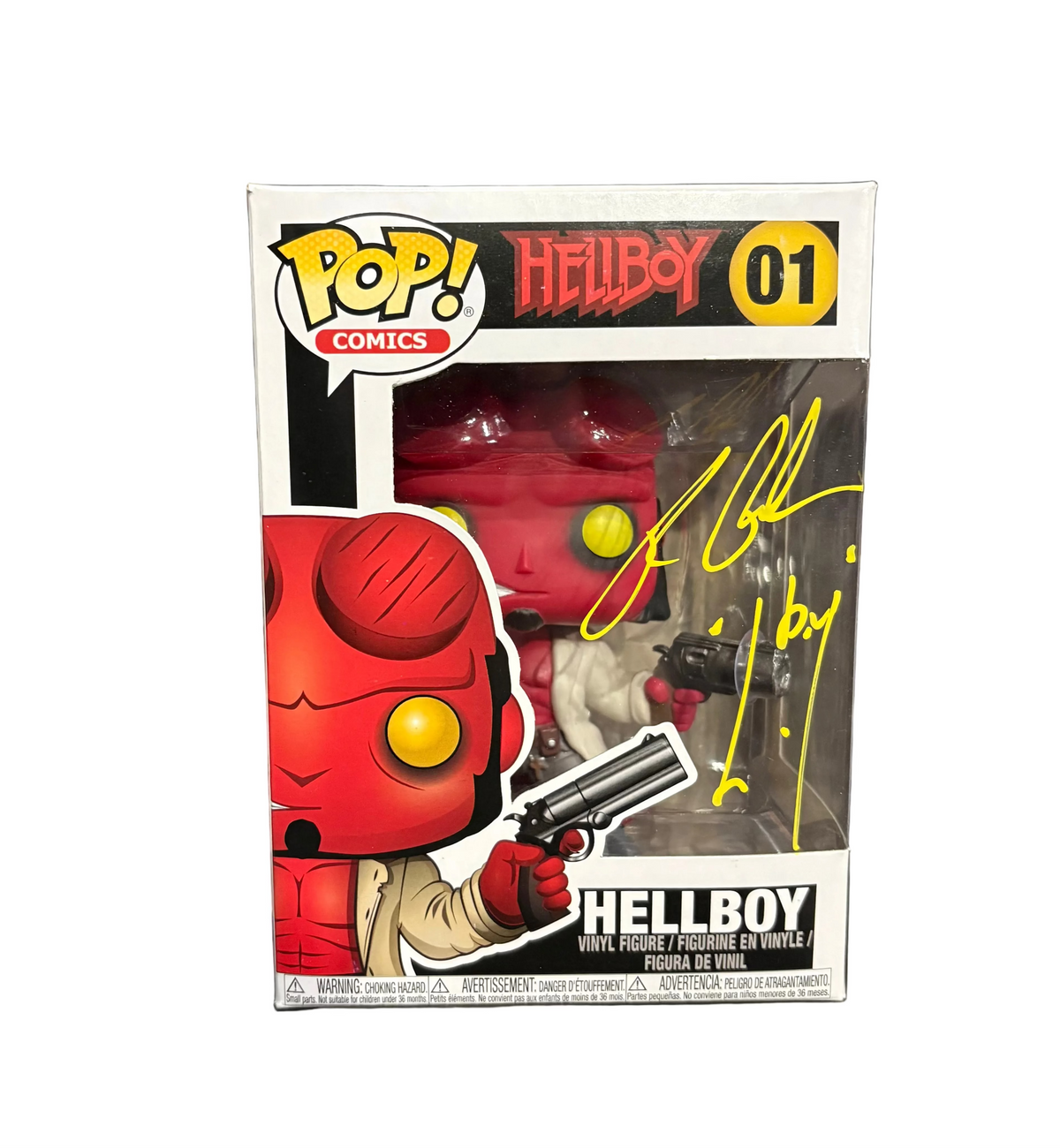 Funko Pop! Hellboy (Signed by Ron Perlman - NO COA) #01
