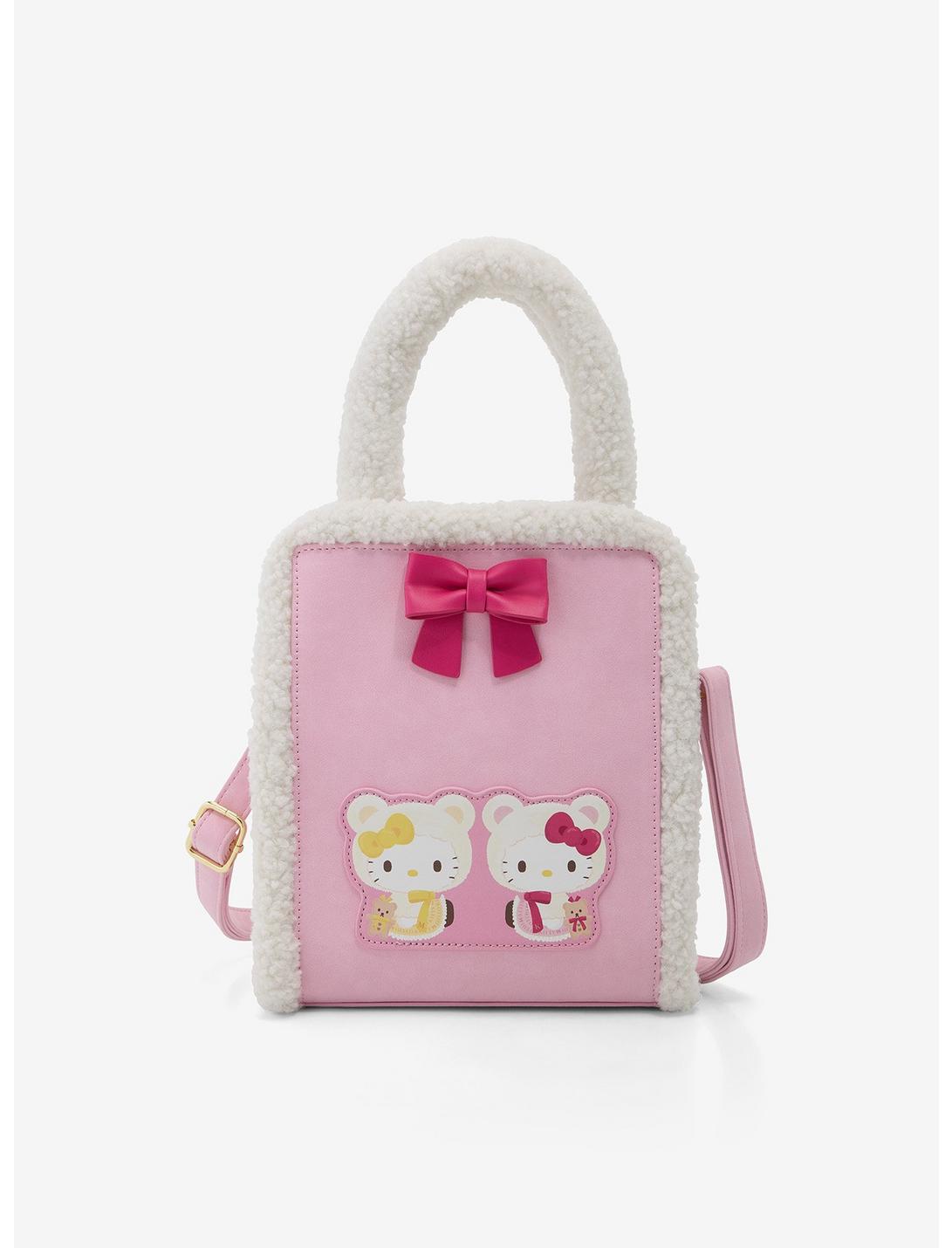 Her Universe Hello Kitty & Mimmy Cozy Bear Crossbody Bag