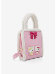Her Universe Hello Kitty & Mimmy Cozy Bear Crossbody Bag