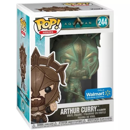 Funko Pop! Aquaman: Arthur Curry as Gladiator (Walmart Exclusive, Patina) #244