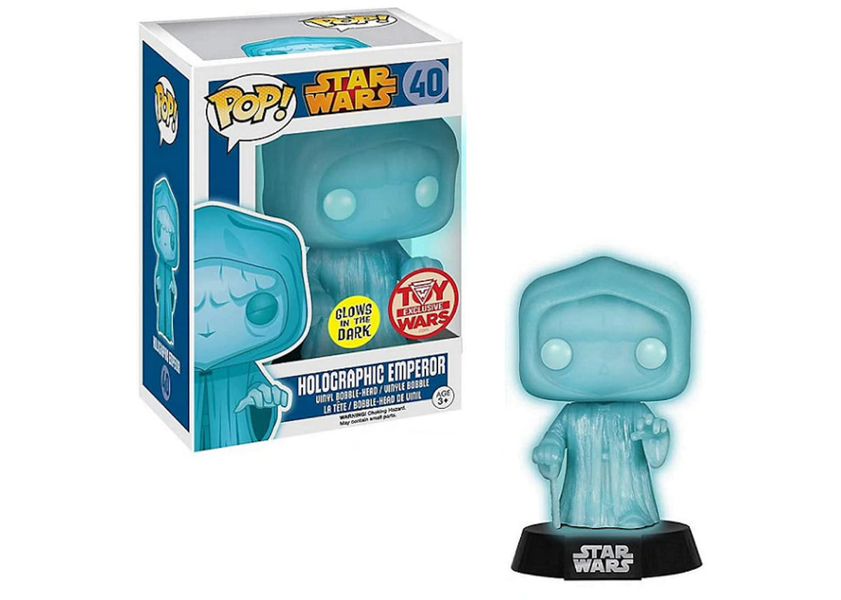 Funko Pop! Star Wars: Holographic Emperor (Glows) [Toy Wars Exclusive] #40