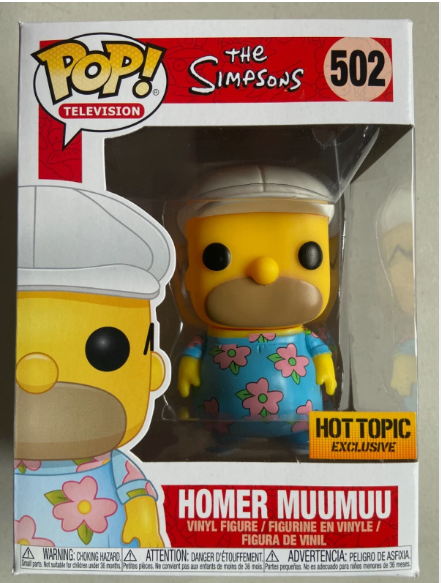 Funko Pop Simpsons Homer Muumuu #502 Hot Topic Exclusive