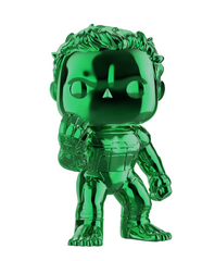 Funko POP! Marvel Hulk #499 Bobblehead, Green Chrome, Walmart Exclusive