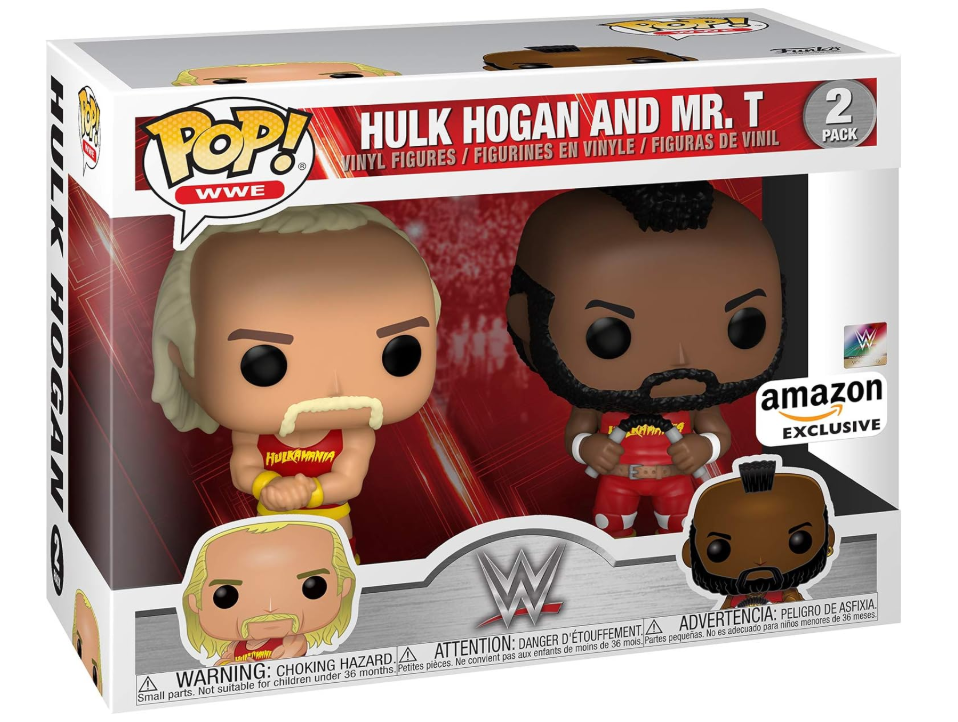 Funko Pop! WWE - Hulk Hogan & Mr. T, Hulkamania 2 Pack, Amazon Exclusive