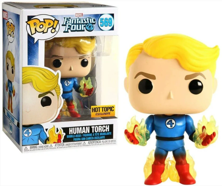 Funko Pop! Marvel Fantastic Four - Human Torch Hot Topic Exclusive 569