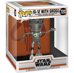 STAR WARS  -  THE MANDALORIAN  # 720  -  POP! VINYL FIGURE OF IG-12 WITH GROGU