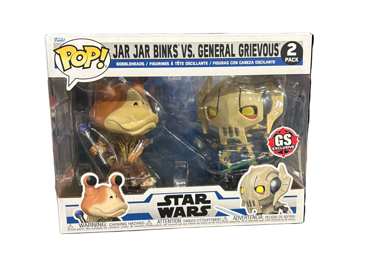 Funko Pop! Star Wars: Jar Jar Binks Vs. General Grievous (GS Exclusive) [2-Pack]
