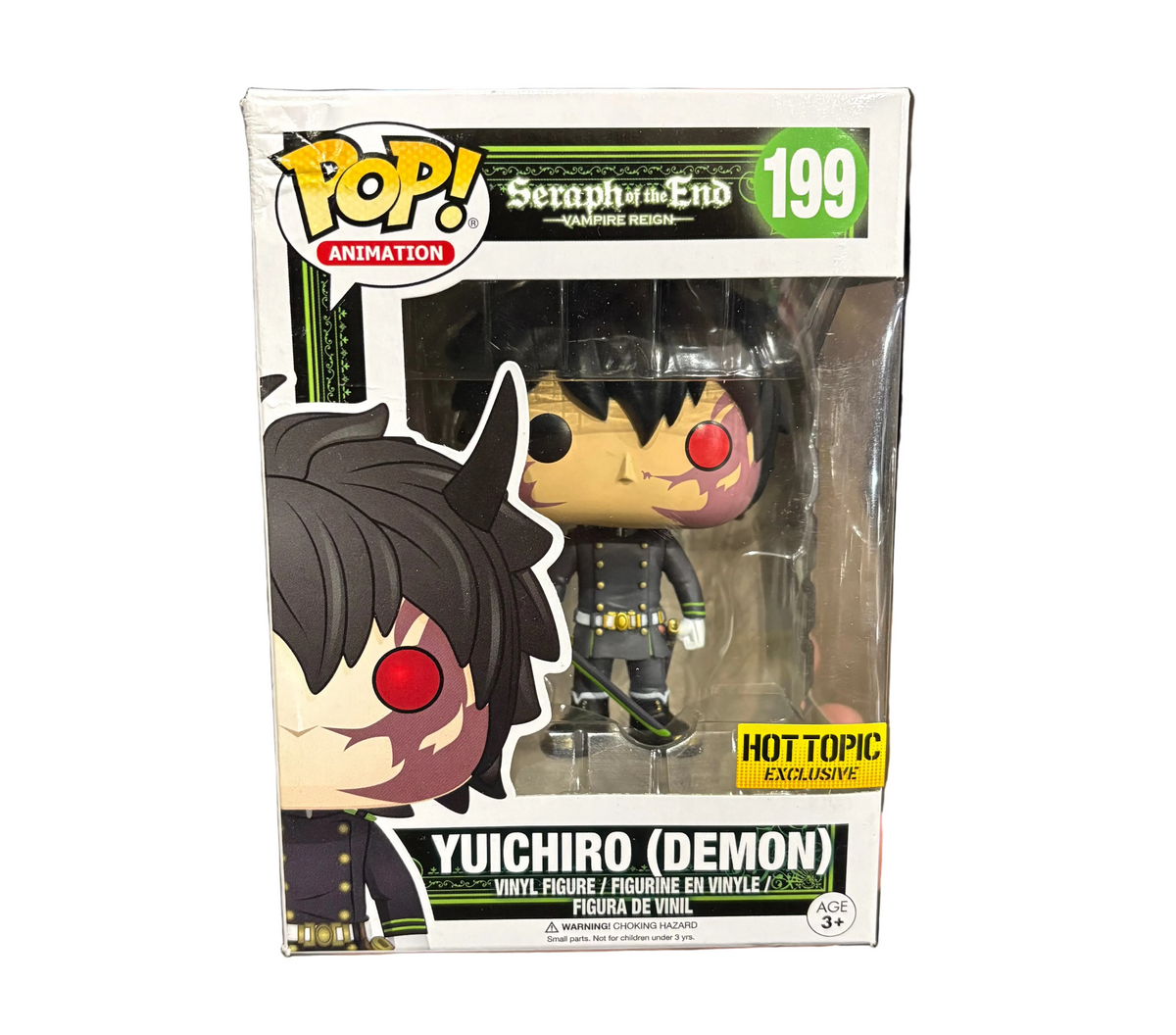 Funko Pop! Seraph of the End: Yuichiro (Demon) [Hot Topic Exclusive] #199 (box damage)
