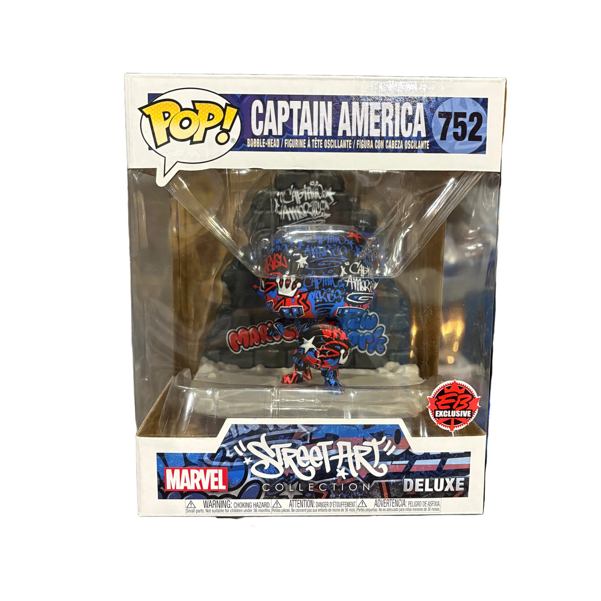 Funko Pop! Street Art Collection: Captain America (EB Exclusive) #752