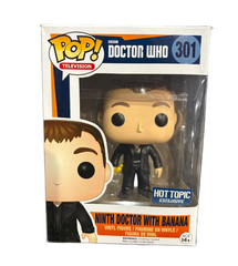 Funko Pop! Doctor Who: Ninth Doctor with banana (Hot Topic Exclusive) #301 (light box damage)
