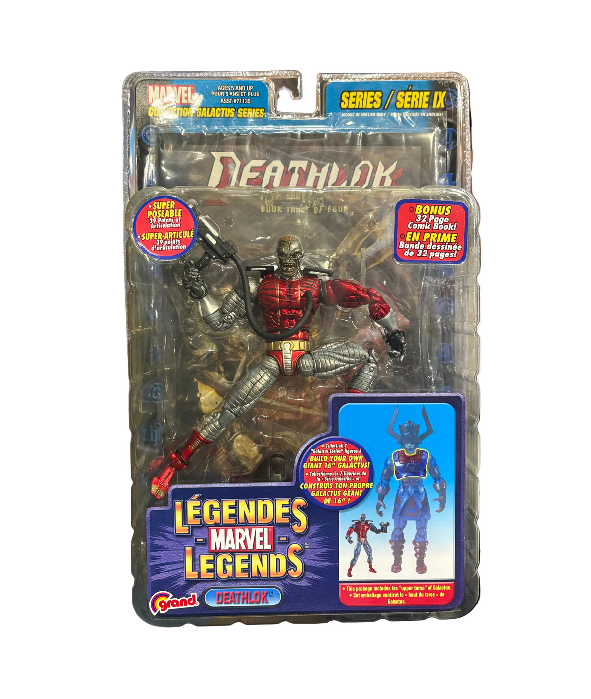 Toy Biz: Marvel Legends Deathlok 39 super poseable points of articulation