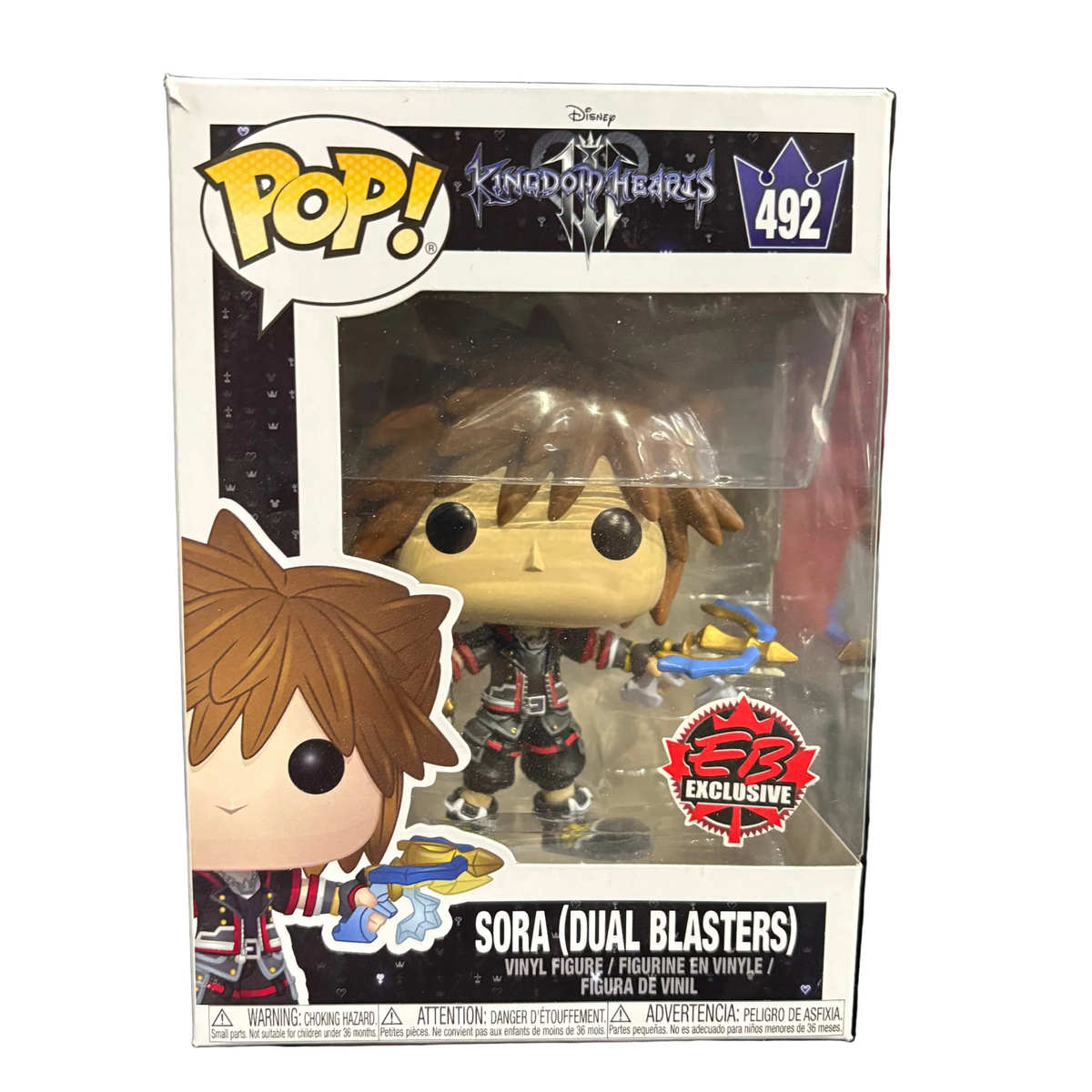 Funko Pop! Kingdom Hearts: Sora (Eb Exclusive) #492 (small rip on top)