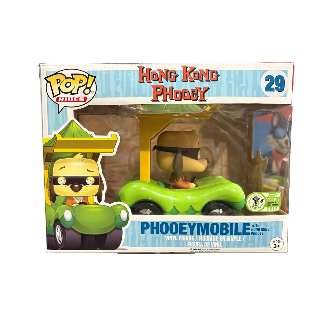 Funko Pop! Hong Kong Phooey: Phooey Mobile with Hong Kong Phooey (2017 Emerald City 3000 Pcs) #29 (light box damage)