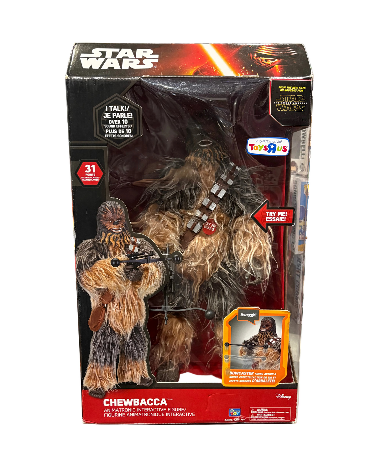 Thinkway Toys - Star Wars The Force Awakens: Chewbacca (light shelf ware - battery dead)
