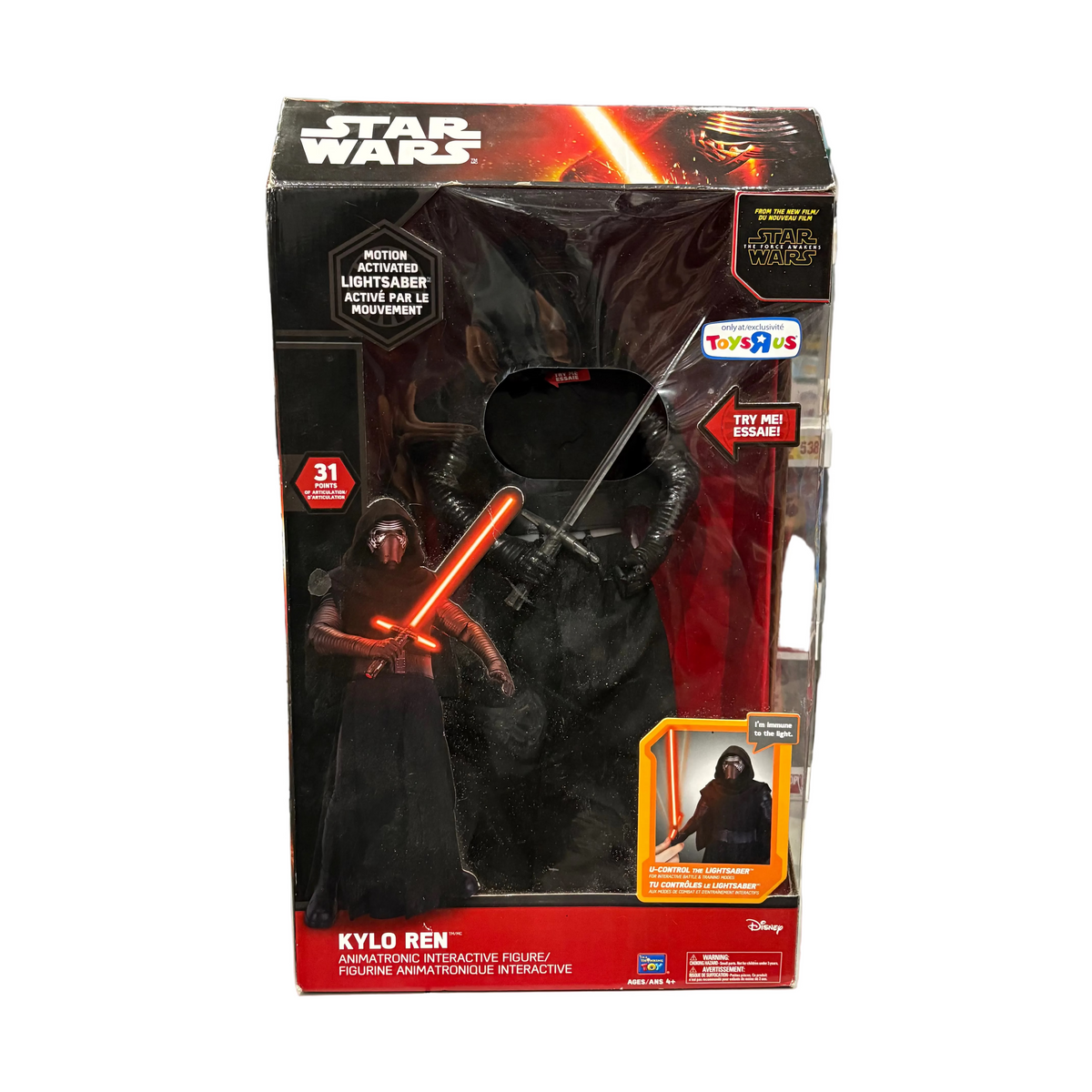 Thinkway Toys - Star Wars The Force Awakens: Kylo Ren (light shelf ware - battery dead)